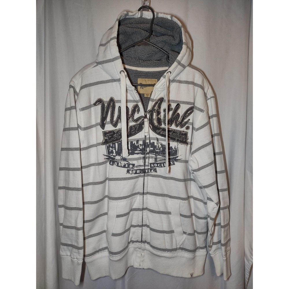 Y2k Roebuck And Co Sweatshirt Original Owner 2000's Fleece Lined Zip Up